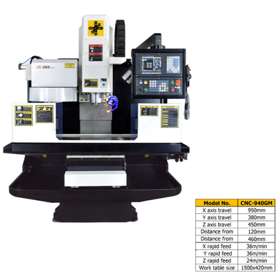 Alimentação rápida da máquina de trituração 36m/Min do CNC VMC do corte do metal X 20-8000 RPM/minutos