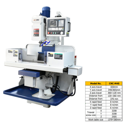 Máquina de trituração vertical 1 do CNC da rigidez alta ~ 4000mm/Min Cutting Rapid Feed