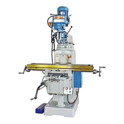 Máquina de trituração vertical da torreta de 3 linhas centrais para o processamento do metal
